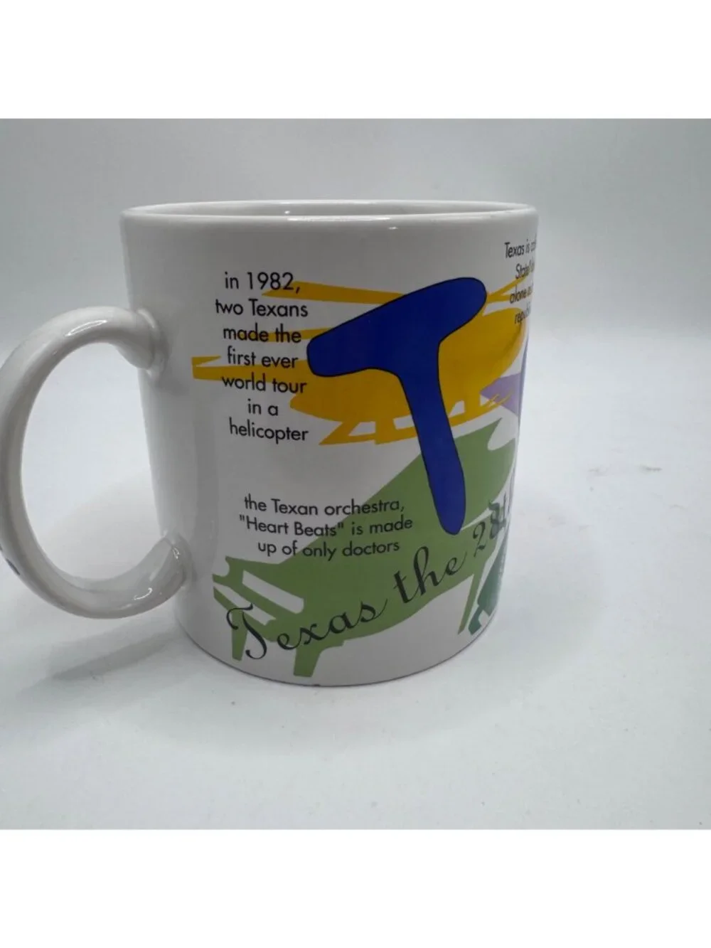 Starbucks Texas Mug 1997 States Of Bean Collection Ceramic Colorful Design Coffe